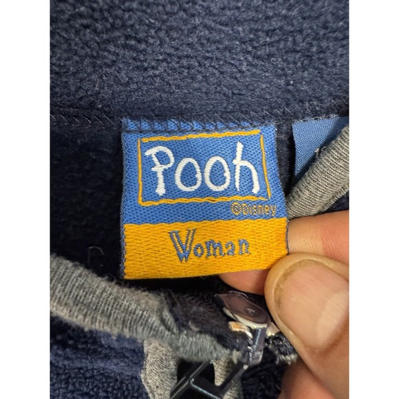 Disney Winnie Pooh Fleece Zip Vest Womens Size 18w/20w Blue‎ Sleeveless Logo - Picture 7 of 16